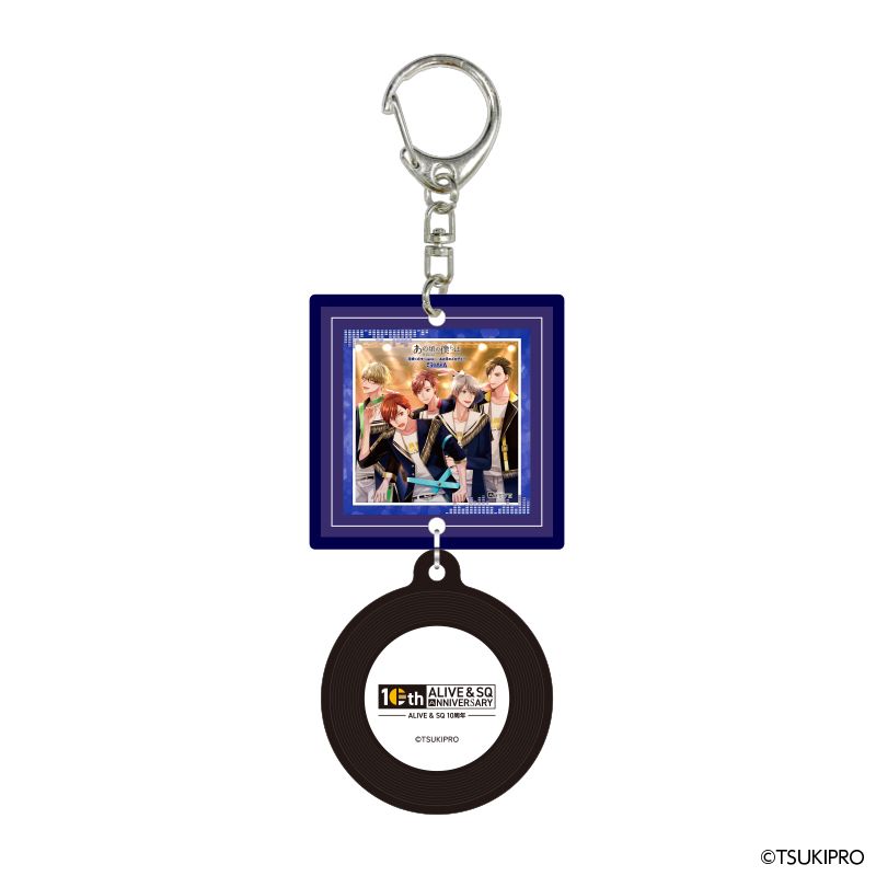 『ALIVE』 & 『SQ』 10TH ANNIVERSARY レコード風キーホルダー SOARA ver. B