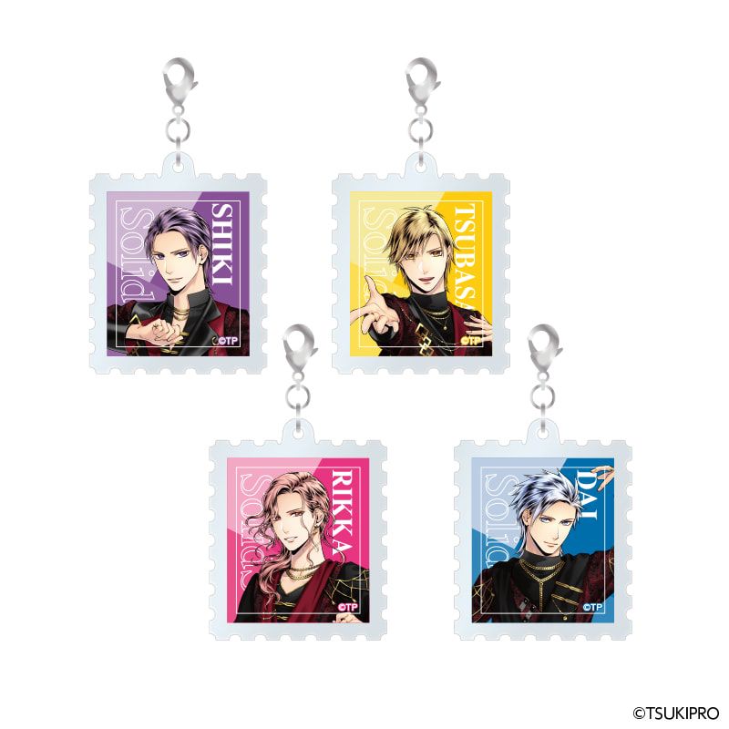 『ALIVE』 & 『SQ』 切手型アクリルキーホルダーセット SolidS ver.