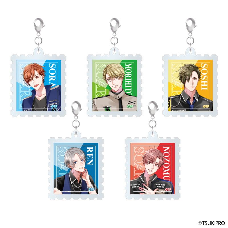 『ALIVE』 & 『SQ』 切手型アクリルキーホルダーセット SOARA ver.