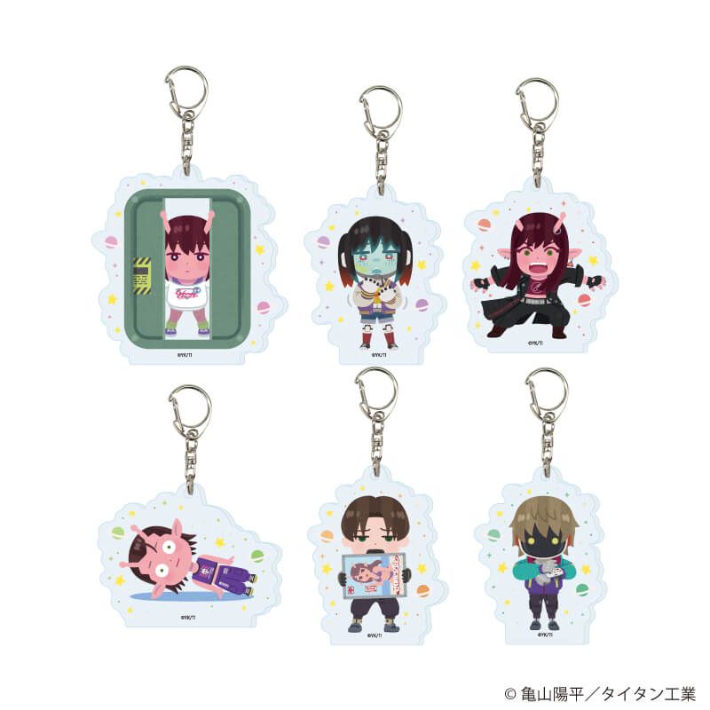 銀河特急 ミルキー☆サブウェイ×いらすとや アクリルキーホルダー コンプリートセット(全6種)