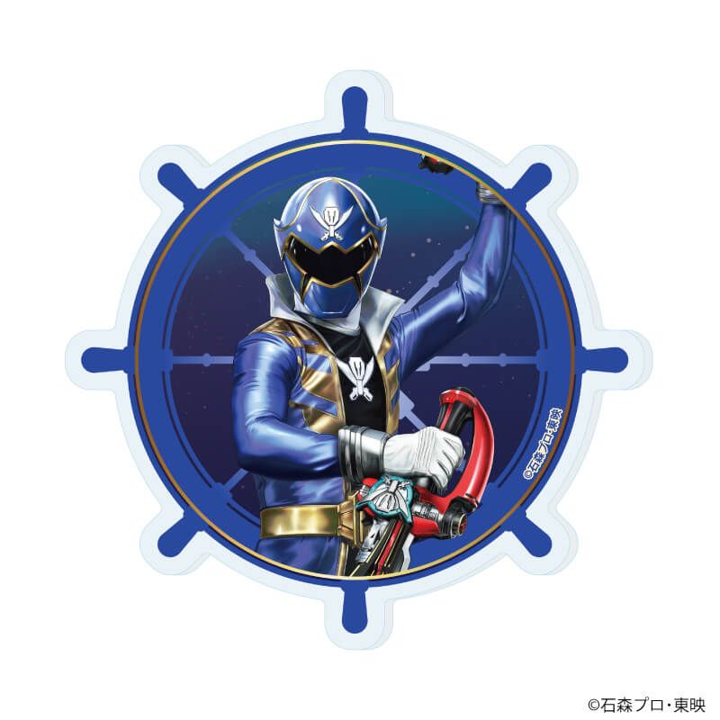 アクリルコースター「海賊戦隊ゴーカイジャー」02/ゴーカイブルー(描き起こしイラスト)