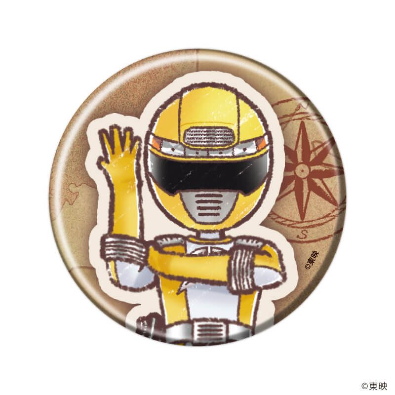 缶バッジ「轟轟戦隊ボウケンジャー」01/ブラインド(6種)(グラフアートイラスト)