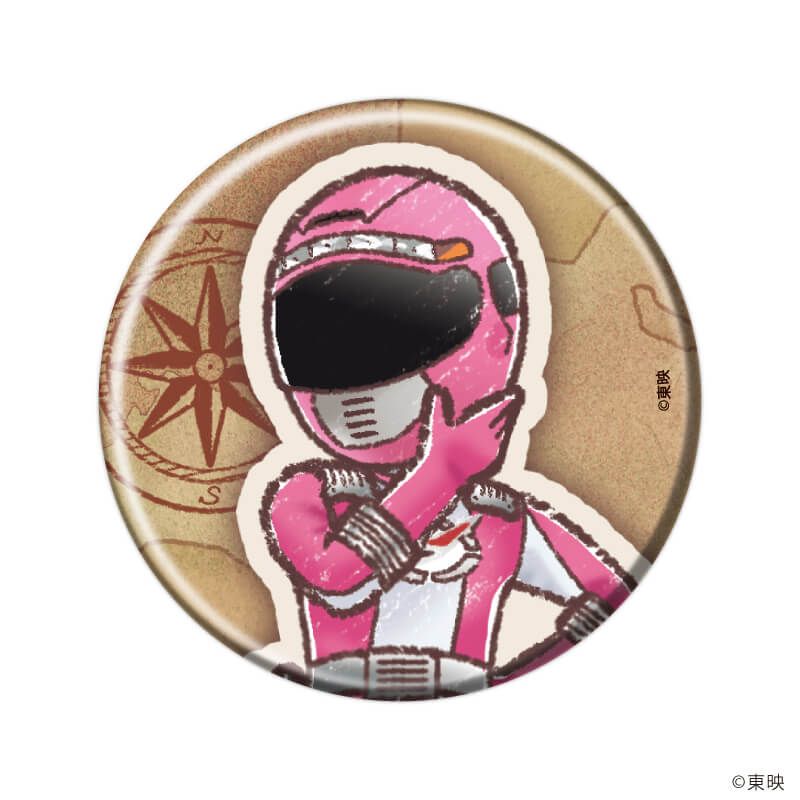 缶バッジ「轟轟戦隊ボウケンジャー」01/ブラインド(6種)(グラフアートイラスト)