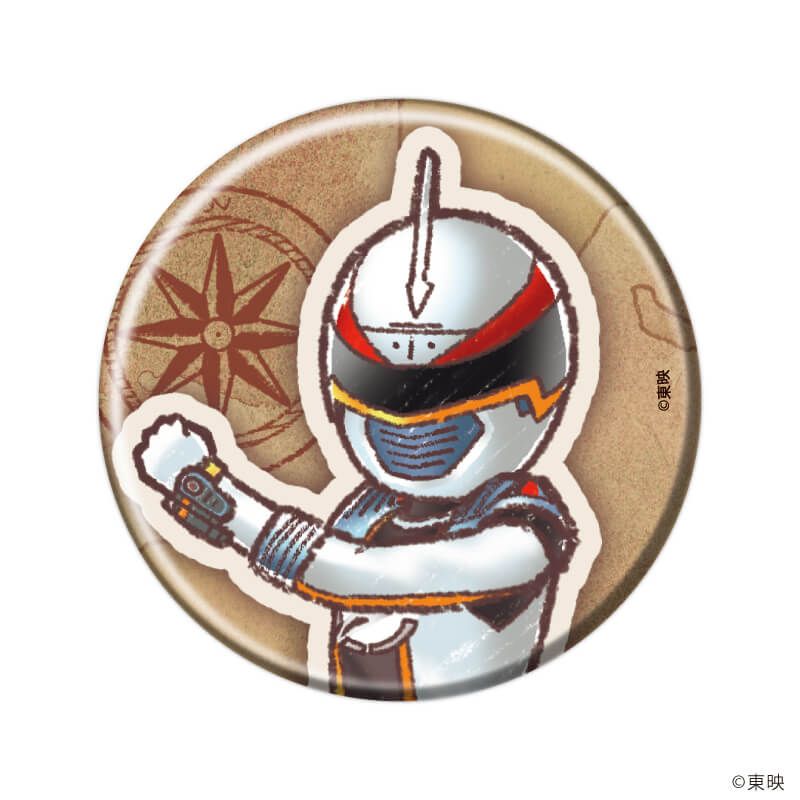 缶バッジ「轟轟戦隊ボウケンジャー」01/ブラインド(6種)(グラフアートイラスト)