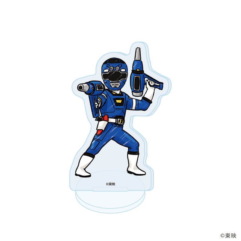 アクリルぷちスタンド「激走戦隊カーレンジャー」01/コンプリートセット(全6種)(グラフアートイラスト)