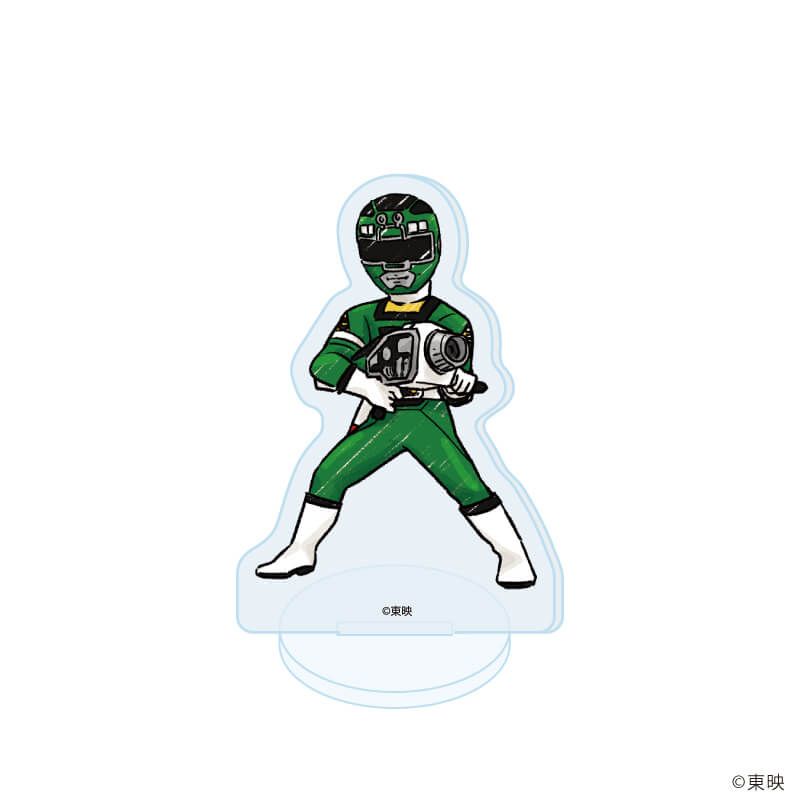 アクリルぷちスタンド「激走戦隊カーレンジャー」01/コンプリートセット(全6種)(グラフアートイラスト)