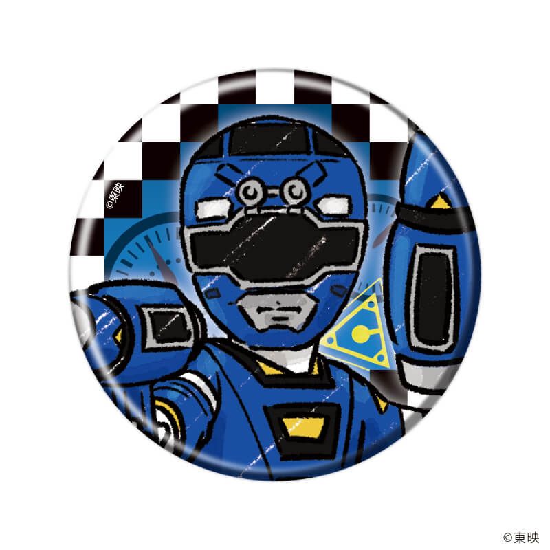 缶バッジ「激走戦隊カーレンジャー」01/コンプリートセット(全6種)(グラフアートイラスト)