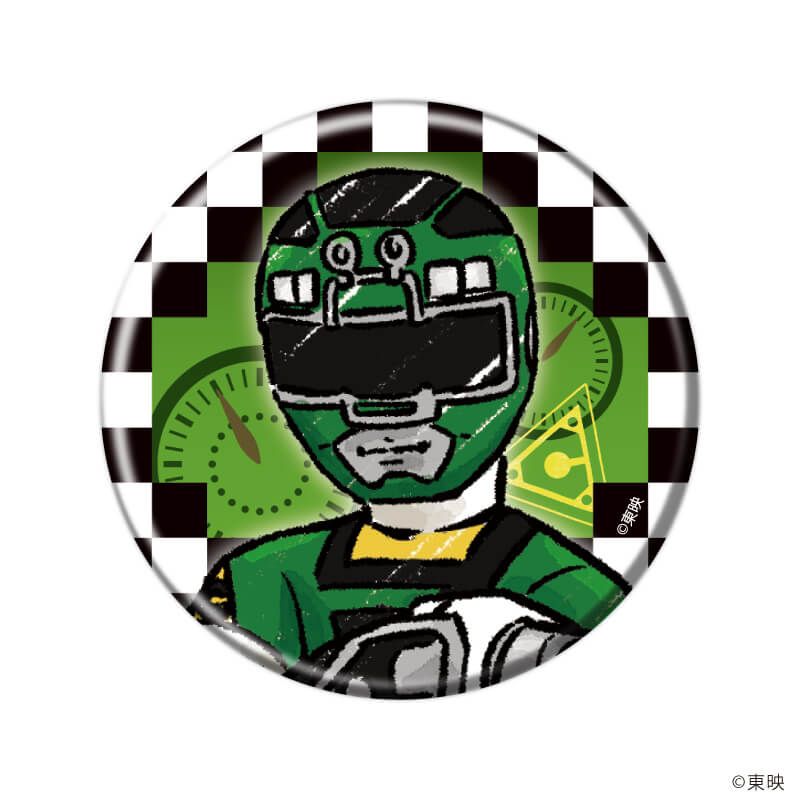 缶バッジ「激走戦隊カーレンジャー」01/ブラインド(6種)(グラフアートイラスト)