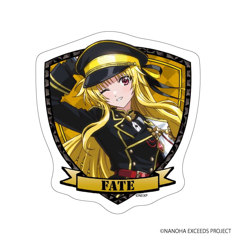 ダイカットステッカー「魔法少女リリカルなのは EXCEEDS Gun Blaze Vengeance」03/フェイト・T・ハラオウン ミリタリーVer.