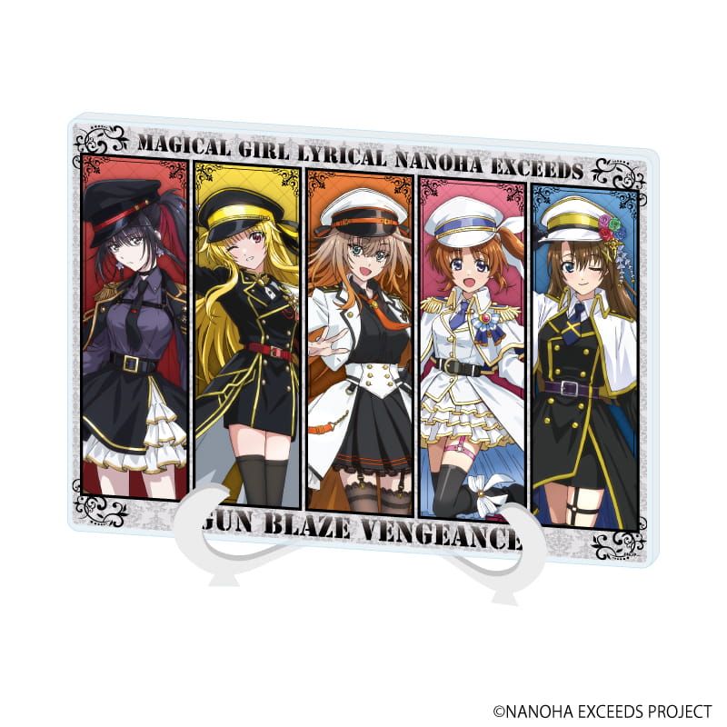 アクリルアートボード(A5サイズ)「魔法少女リリカルなのは EXCEEDS Gun Blaze Vengeance」02/集合デザイン
