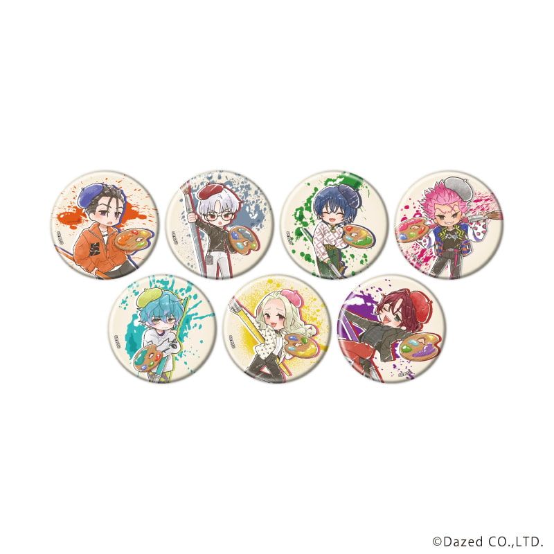 缶バッジ「カリスマ」07/芸術家ver. コンプリートセット(全7種)(グラフアートイラスト)