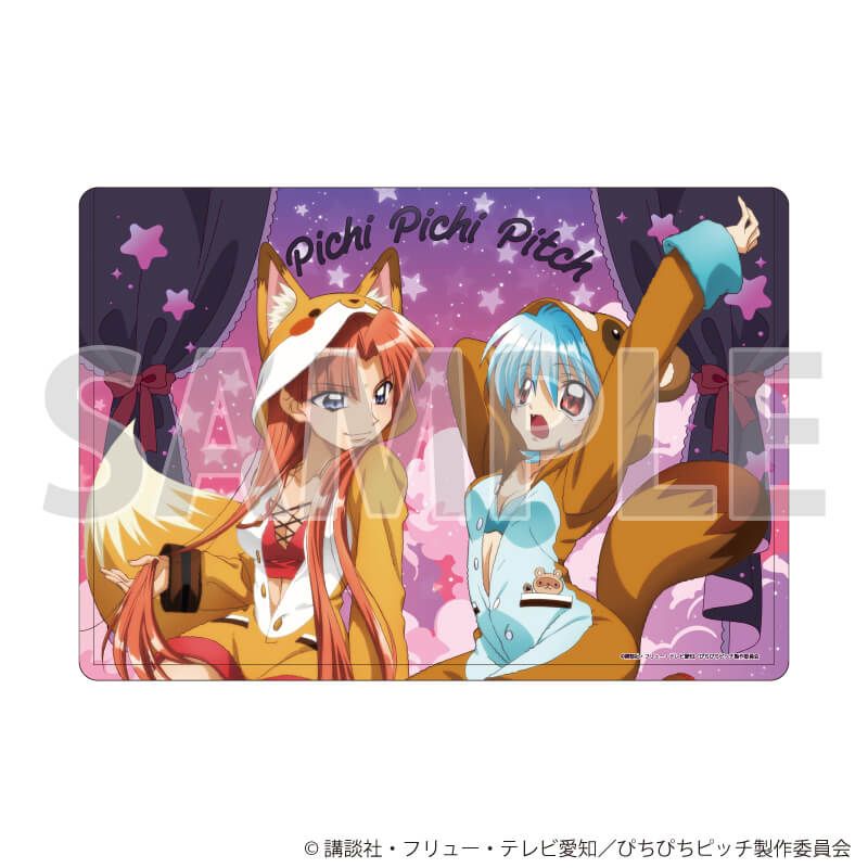 キャラクリアケース「マーメイドメロディー ぴちぴちピッチ」06/シェシェ&ミミ アニマルパジャマパーティーver.(描き下ろしイラスト)