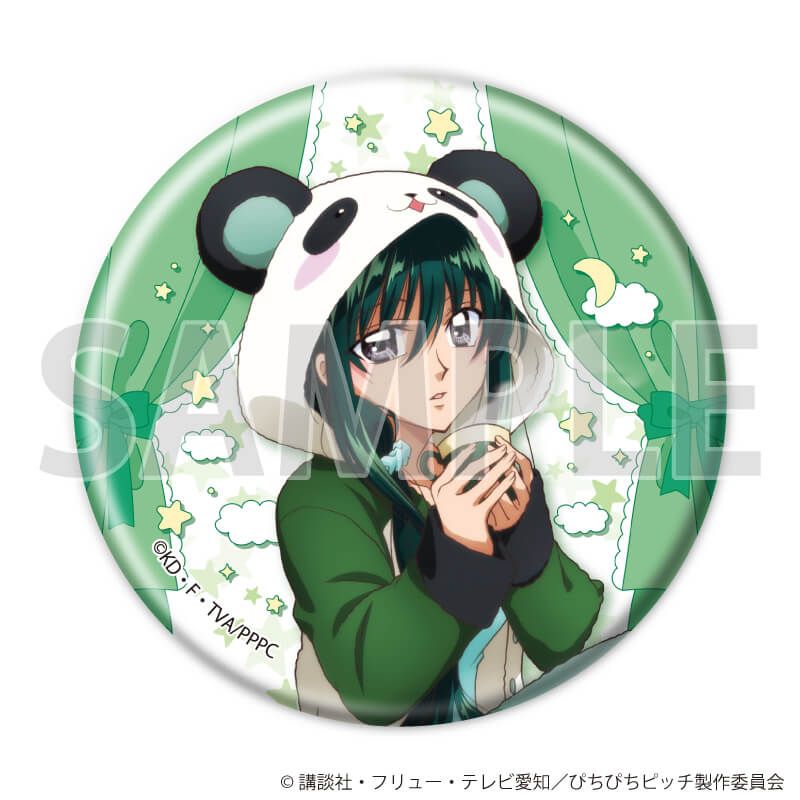 缶バッジ「マーメイドメロディー ぴちぴちピッチ」03/アニマルパジャマパーティーver. ブラインド(5種)(描き下ろしイラスト)