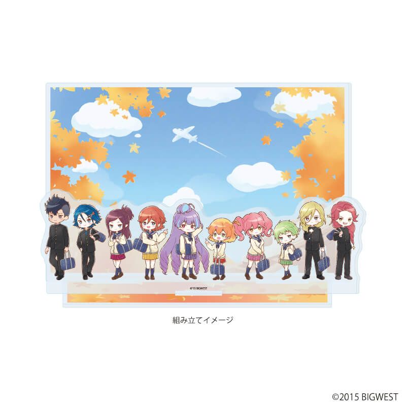 アクリルジオラマ「『マクロスF』『マクロスΔ』」10/デザインB 超時空修学旅行ver.(グラフアート)