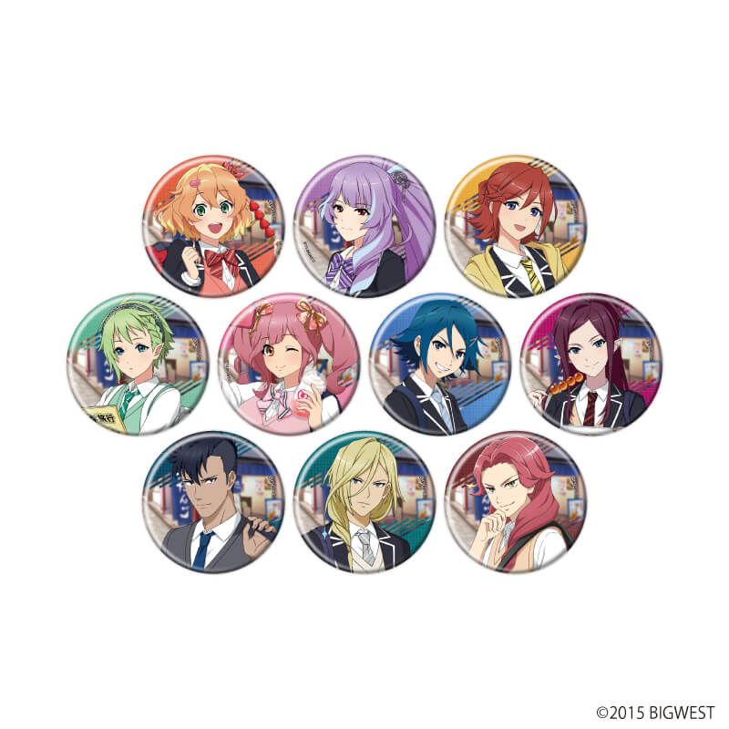 缶バッジ「『マクロスF』『マクロスΔ』」21/超時空修学旅行ver. コンプリートセット(全10種)