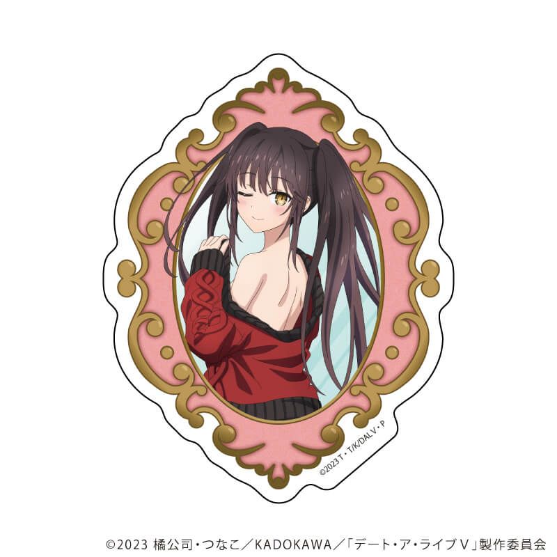 ダイカットスマホステッカー「デート・ア・ライブⅤ」08/時崎狂三(描き下ろしイラスト)