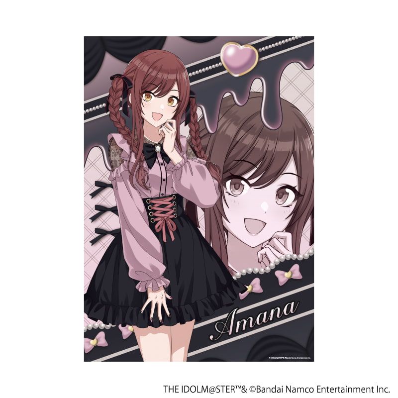 アイドルマスター シャイニーカラーズ ダークガーリーファッションver. A3クリアポスター(描き下ろしイラスト) 大崎甘奈