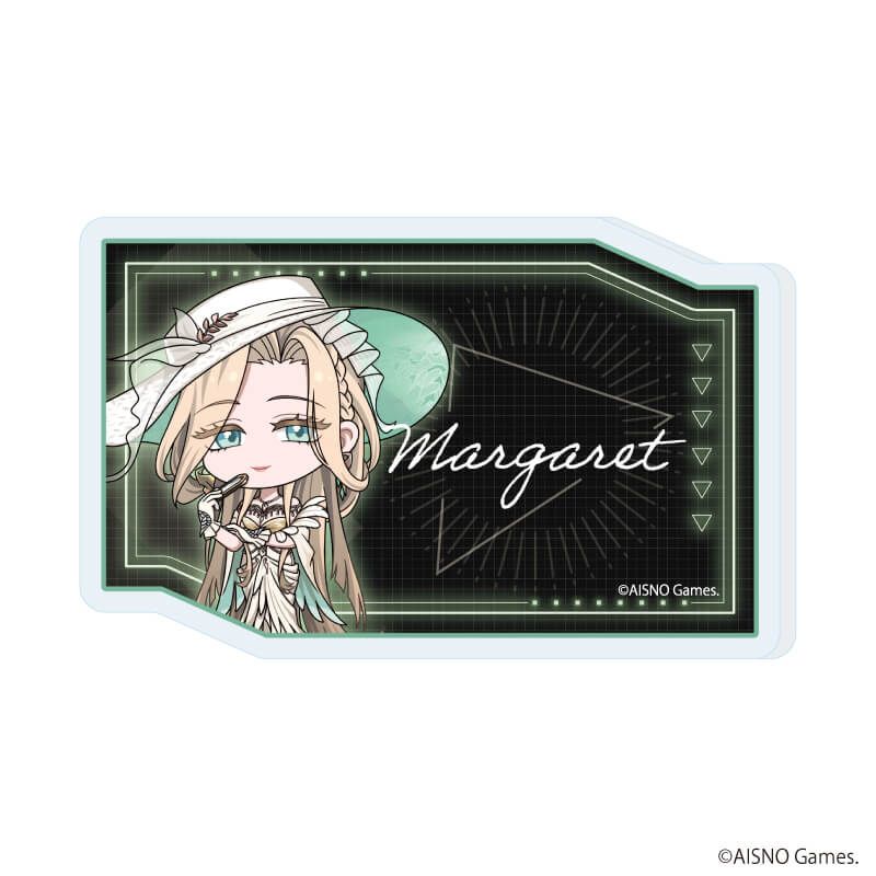 おなまえアクリルプレートバッジ「無期迷途」05/マルガリータ(ミニキャライラスト)