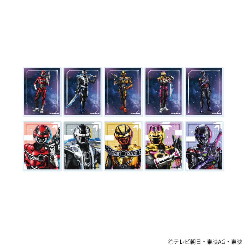 アクリルカード「超宇宙刑事ギャバン インフィニティ」02/コンプリートセット(全10種)(描き起こしイラスト)