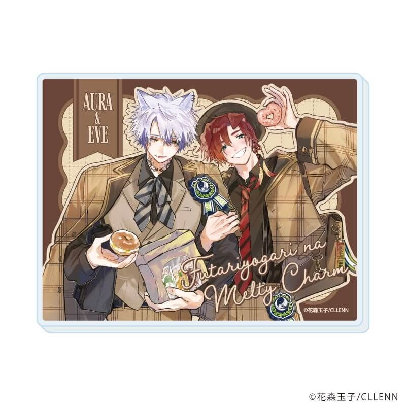 アクリルカード「ふたりよがりなメルティチャーム」01/コンプリートセット(全6種)(公式&描き下ろしイラスト)