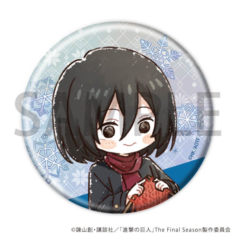缶バッジ「TVアニメ『進撃の巨人』」05/冬の日常ver. コンプリートセット(全8種)(グラフアートイラスト)