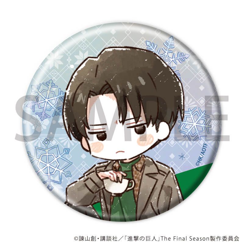 缶バッジ「TVアニメ『進撃の巨人』」05/冬の日常ver. コンプリートセット(全8種)(グラフアートイラスト)